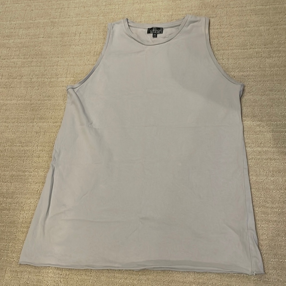 Topshop grey oversized tank